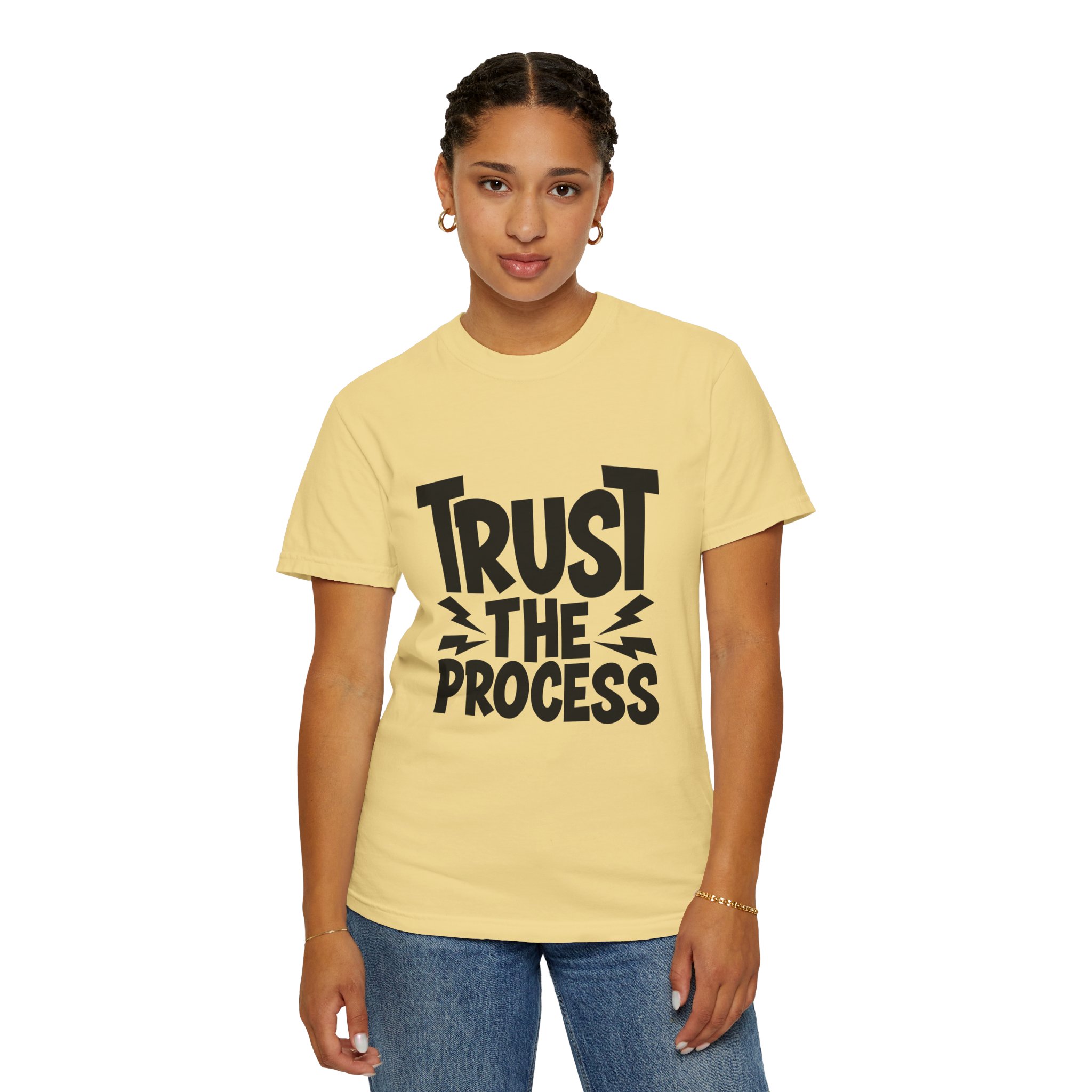 Trust the Process Unisex Garment-Dyed T-shirt, Motivational Tee, Casual Wear, Inspiring Shirt, Everyday Style. - Image 13