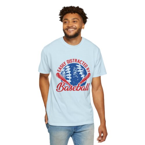 Unisex Baseball T-Shirt - Easily Distracted by Baseball, Sporty Tee, Gift for Baseball Lovers, Summer Wear, Casual Apparel. - Image 47