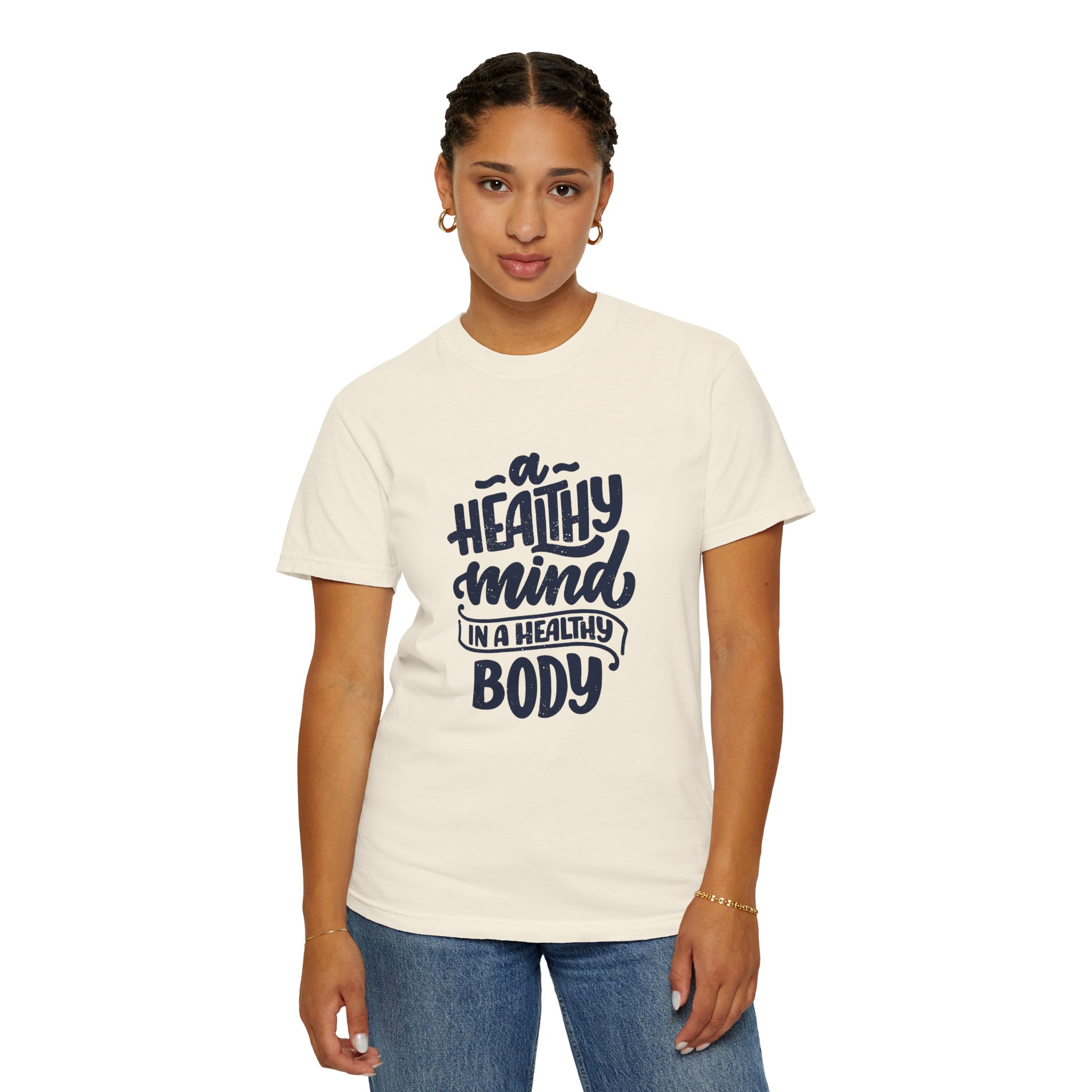 Unisex Motivational T-Shirt - "A Healthy Mind in a Healthy Body" - Fitness Apparel, Gift for Wellness Enthusiasts - Image 29
