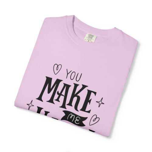 Joyful Message T-Shirt - You Make Me Happy - Gift for Friends, Casual Wear, Birthday Gift, Uplifting Apparel, Everyday Comfort. - Image 10