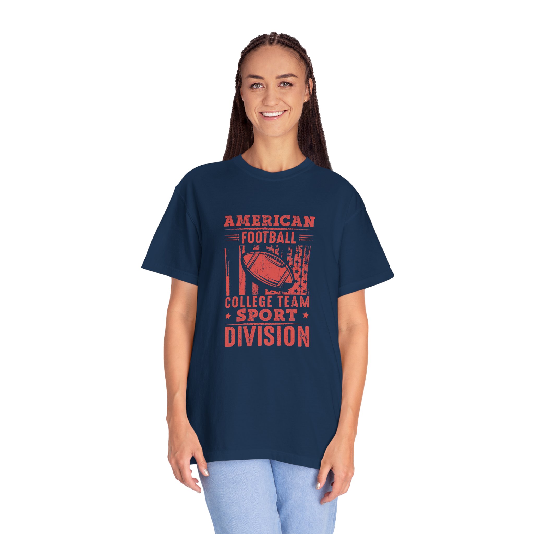 American Football College Team Unisex T-Shirt, Sporty Tee, Casual Wear, Game Day Outfit, Gift for Sports Lovers. - Image 52