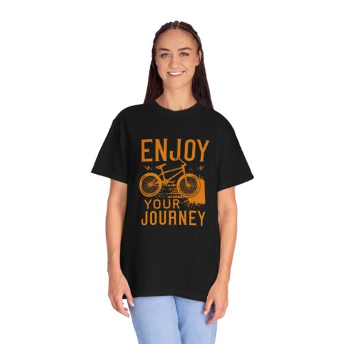 Adventure-Inspired Unisex T-Shirt, Enjoy Your Journey Tee, Cycling Gift, Travel Tee, Summer Casual Wear, Bike Lover Shirt. - Image 12