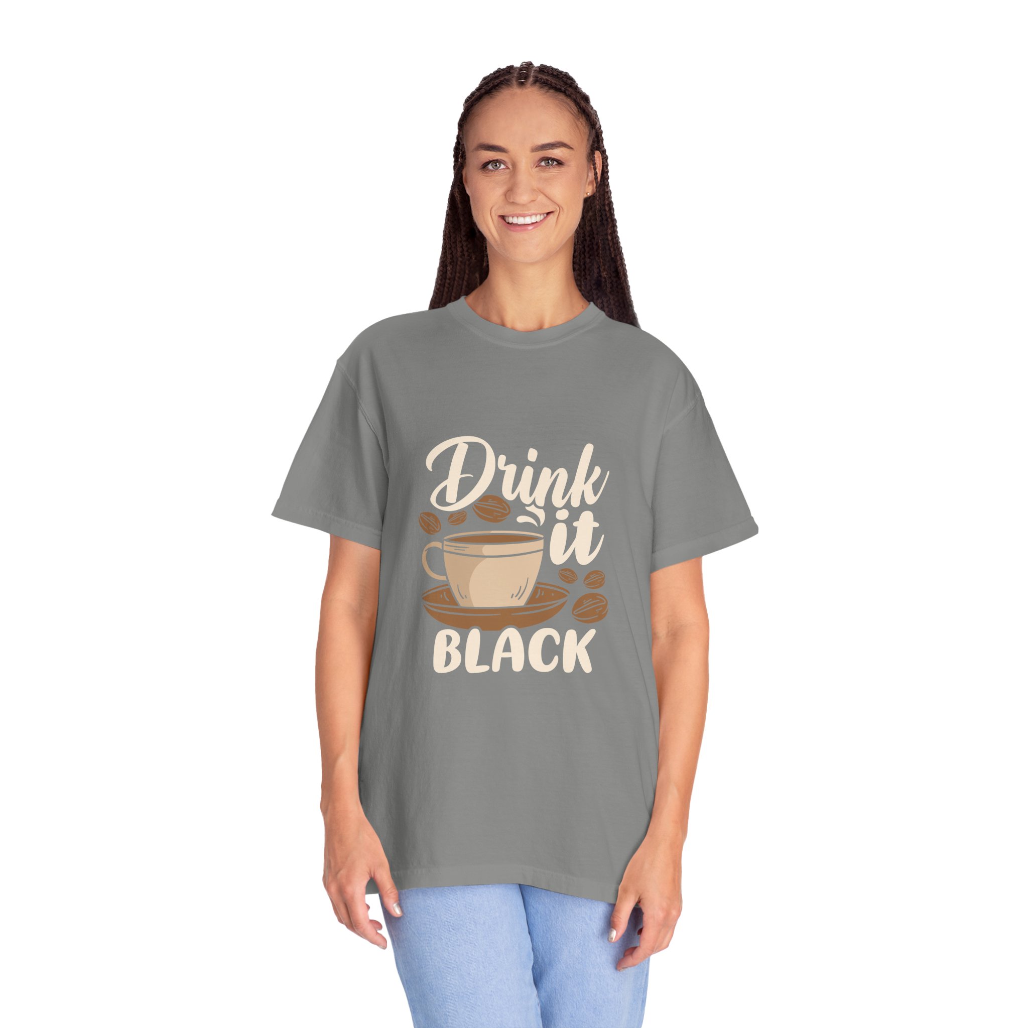 Coffee Lovers Unisex Garment-Dyed T-shirt, Casual Tee, Gift for Him, Gift for Her, Drink It Black Shirt, Coffee Enthusiast Apparel - Image 24