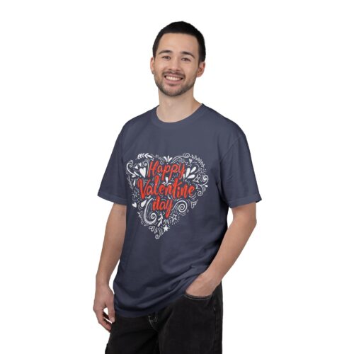 Happy Valentine's Day Unisex Garment-Dyed T-shirt, Love Shirt, Heart T-shirt, Couple's Gift, Cute Valentine's Tee, Casual Wear. - Image 27