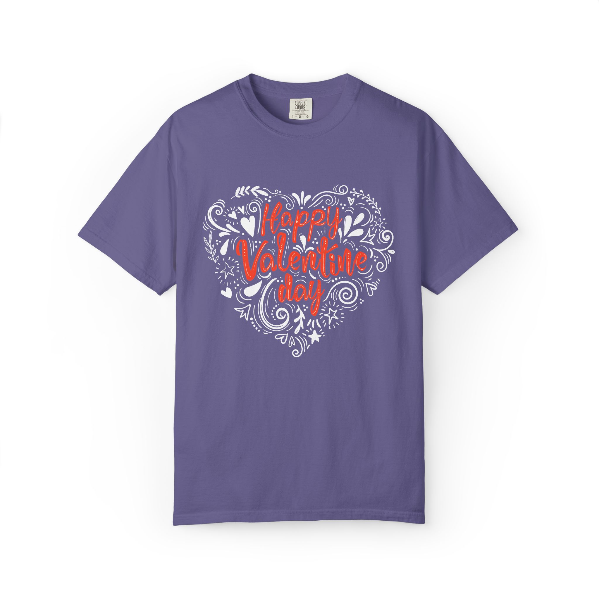 Happy Valentine's Day Unisex Garment-Dyed T-shirt, Love Shirt, Heart T-shirt, Couple's Gift, Cute Valentine's Tee, Casual Wear. - Image 33