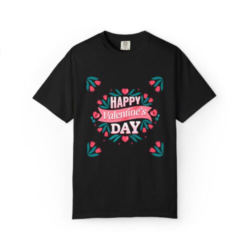 Unisex Valentine’s Day T-shirt, Cute Floral Graphic Tee, Gift for Him or Her, Casual Wear, Trendy Love Shirt. - Image 9