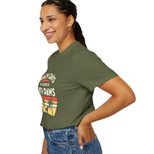 Beach Days Are Better with Paws Unisex T-Shirt | Pet Lover Gift, Summer Tee, Casual Wear, Beachwear, Dog Lover Apparel. - Image 38