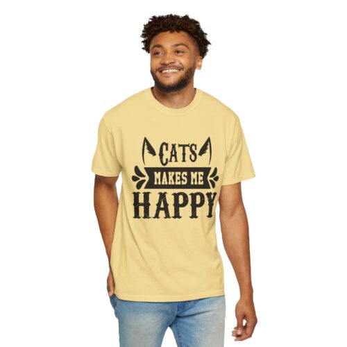 Cats Make Me Happy Unisex T-Shirt, Cat Lover Gift, Funny Tee, Animal Lovers Apparel, Gift for Her. - Image 7