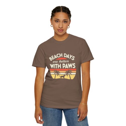 Beach Days Are Better with Paws Unisex T-Shirt | Pet Lover Gift, Summer Tee, Casual Wear, Beachwear, Dog Lover Apparel. - Image 29