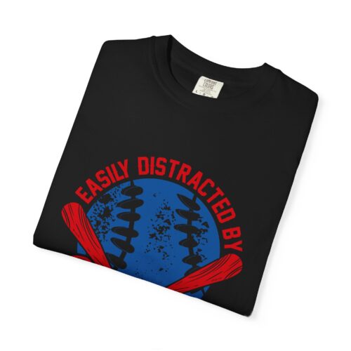 Unisex Baseball T-Shirt - Easily Distracted by Baseball, Sporty Tee, Gift for Baseball Lovers, Summer Wear, Casual Apparel. - Image 18