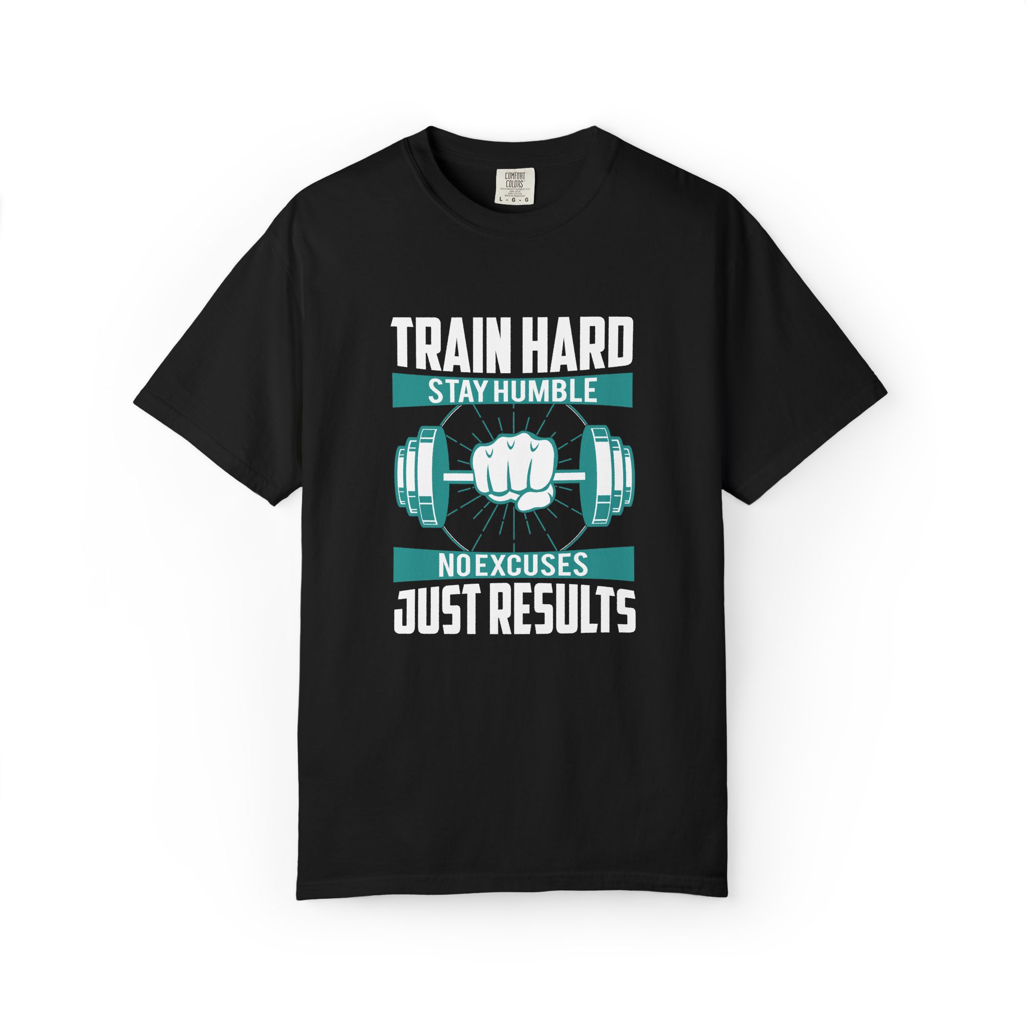 Gym Motivation T-Shirt - Train Hard Stay Humble Design, Fitness Apparel, Athleisure Wear, Workout Gear, Gift for Gym Lovers. - Image 9