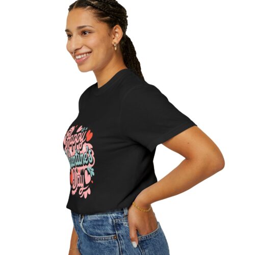 Happy Valentine's Day T-Shirt, Unisex Casual Tee, Love Shirt, Gift for Her/Him, Heart Graphic Tee, - Image 6