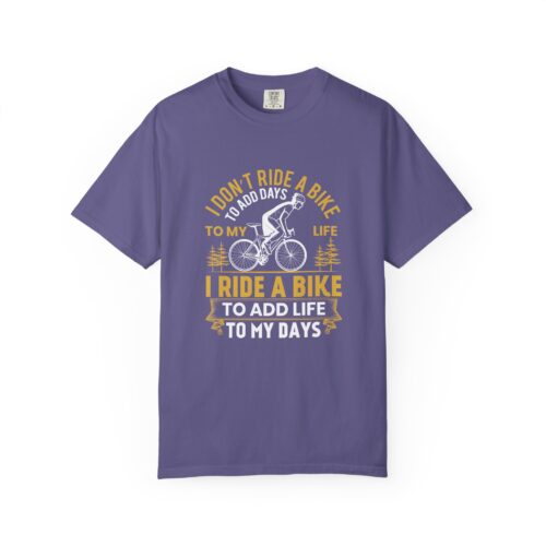 Adventure Awaits Garment-Dyed T-Shirt | Bike Lovers Gift, Outdoor Enthusiast Tee, Cycling Apparel, Unisex Casual Wear. - Image 49