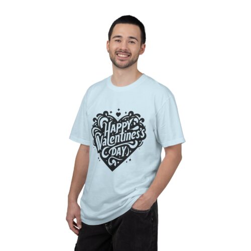 Happy Valentine's Day Unisex T-Shirt, Cute Valentine's Gift, Love Shirt, Couple's Tee, Casual Wear for Him & Her. - Image 3