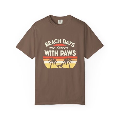Beach Days Are Better with Paws Unisex T-Shirt | Pet Lover Gift, Summer Tee, Casual Wear, Beachwear, Dog Lover Apparel. - Image 25