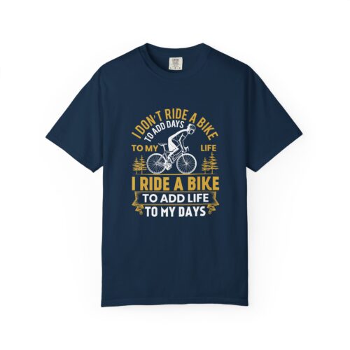 Adventure Awaits Garment-Dyed T-Shirt | Bike Lovers Gift, Outdoor Enthusiast Tee, Cycling Apparel, Unisex Casual Wear. - Image 33