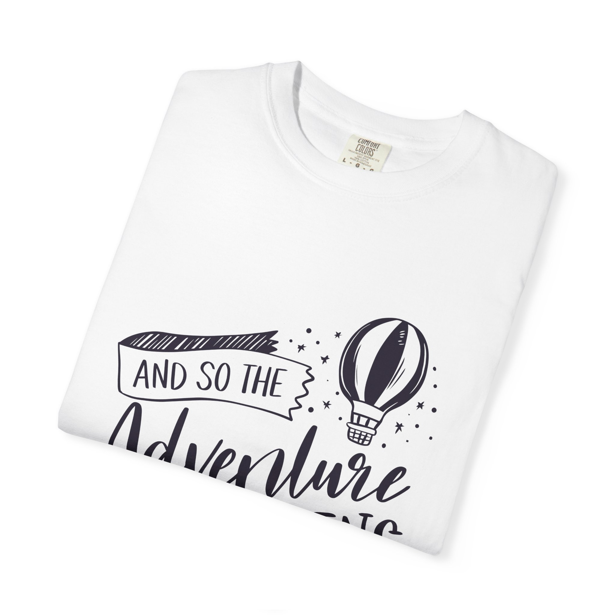 Adventure Begins Unisex T-Shirt, Travel Tee, Gift for Wanderlust, Adventure Apparel, Casual Wear, Explorer Top. - Image 2