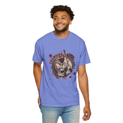 Championship Baseball T-Shirt for Sports Lovers, Unisex Garment-Dyed Tee for Athletes, Perfect Gift for Baseball Fans, Casual Wear. - Image 31