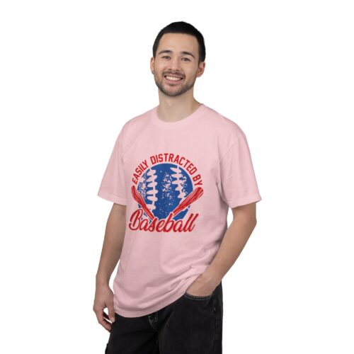 Unisex Baseball T-Shirt - Easily Distracted by Baseball, Sporty Tee, Gift for Baseball Lovers, Summer Wear, Casual Apparel. - Image 51