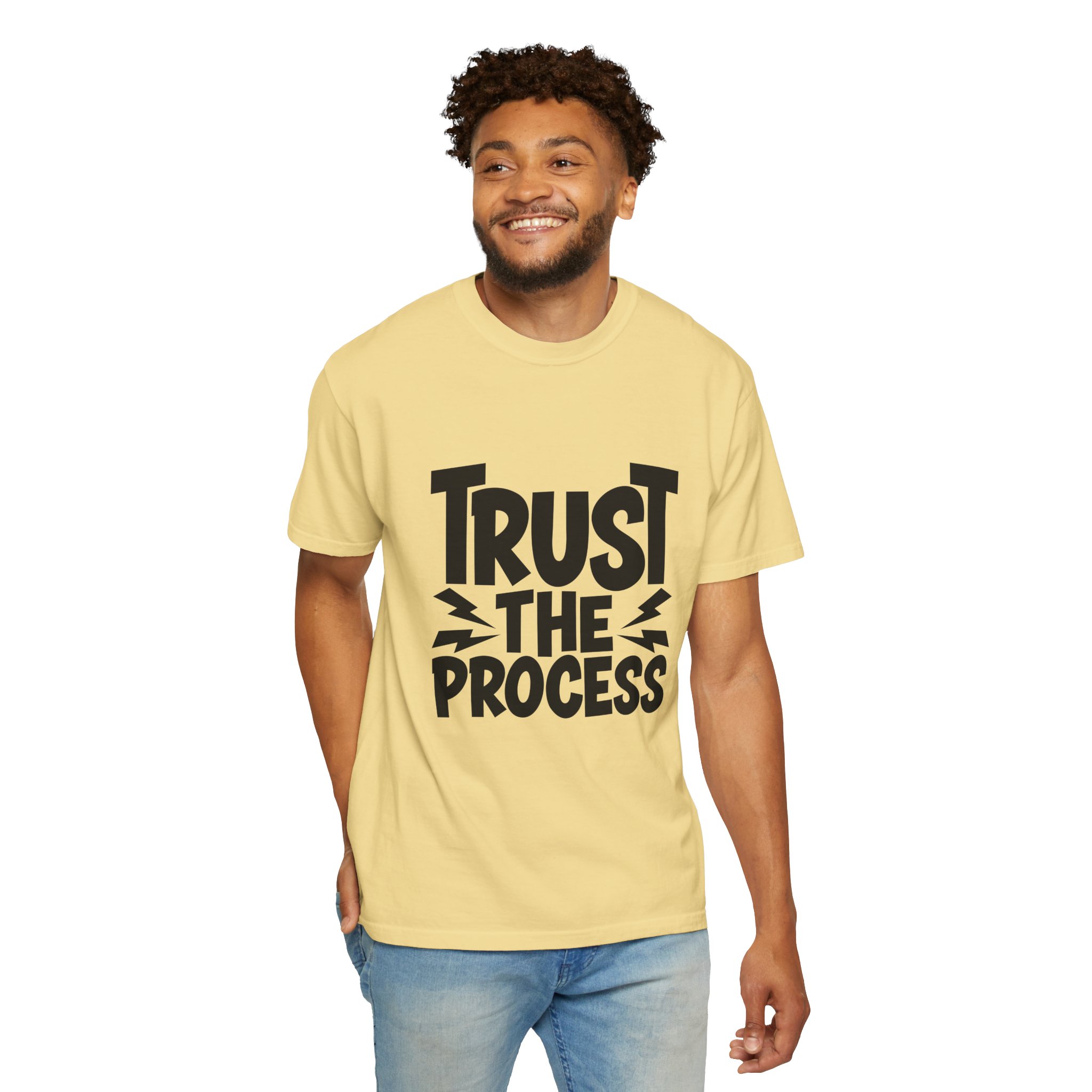 Trust the Process Unisex Garment-Dyed T-shirt, Motivational Tee, Casual Wear, Inspiring Shirt, Everyday Style. - Image 15
