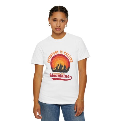 Adventure Awaits Unisex T-Shirt, Outdoor Apparel, Nature Lover Gift, Hiking Tee, Travel Shirt, Adventure Is Calling. - Image 5