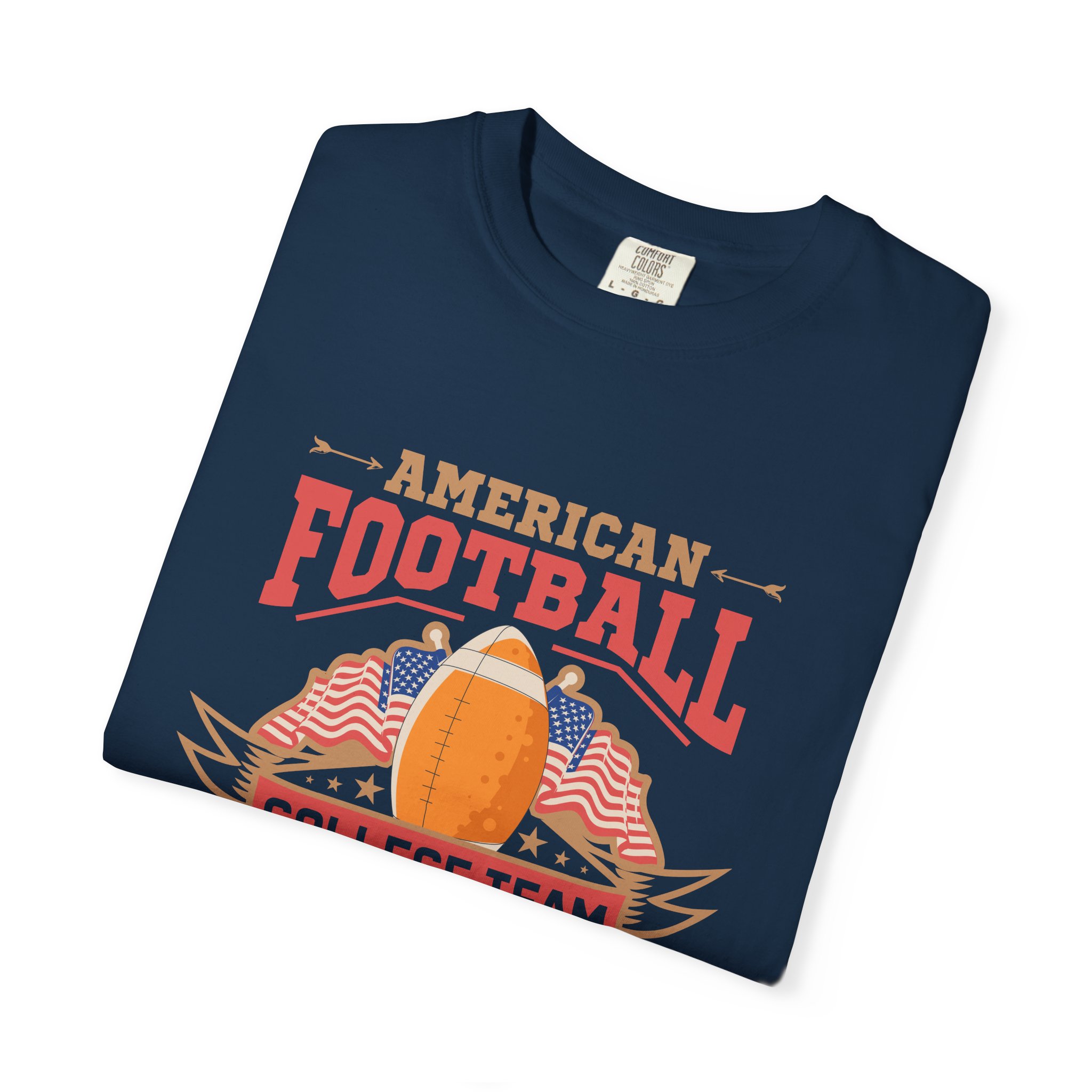 American Football College Team Unisex T-Shirt, Casual Sportswear, Game Day Shirt, Athletic Tee, Fan Apparel, Gift for Sports Lovers. - Image 26