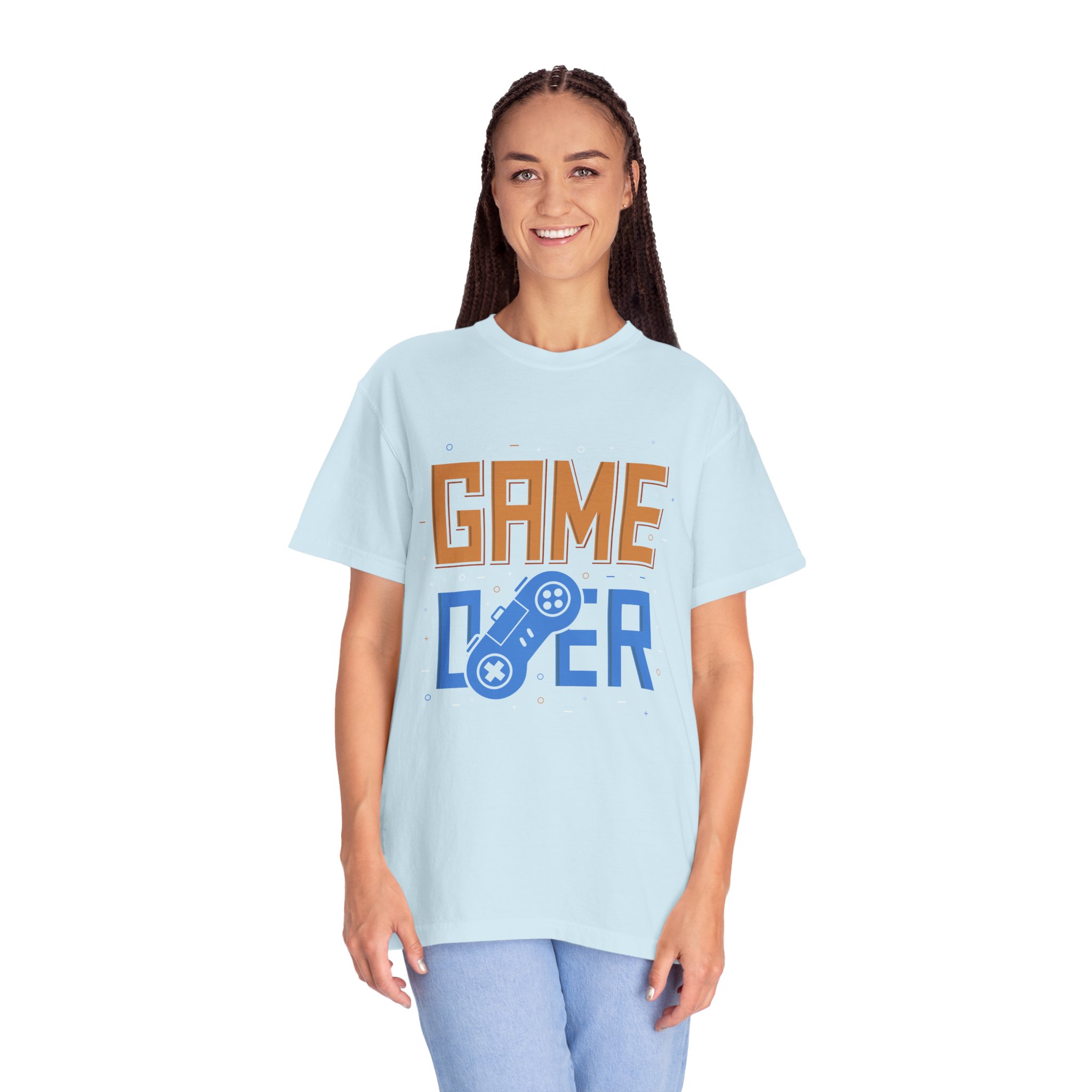 Game Over Unisex Garment-Dyed T-Shirt, Gamer Gift, PlayStation Tee, Retro Gaming Shirt, Casual Wear, Birthday Present. - Image 36
