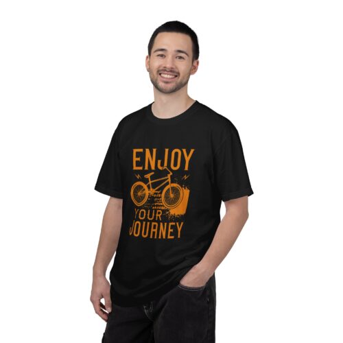 Adventure-Inspired Unisex T-Shirt, Enjoy Your Journey Tee, Cycling Gift, Travel Tee, Summer Casual Wear, Bike Lover Shirt. - Image 11