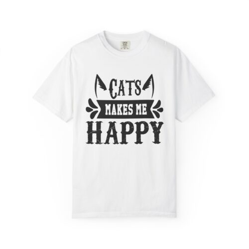 Cats Make Me Happy Unisex T-Shirt, Cat Lover Gift, Funny Tee, Animal Lovers Apparel, Gift for Her. - Image 9