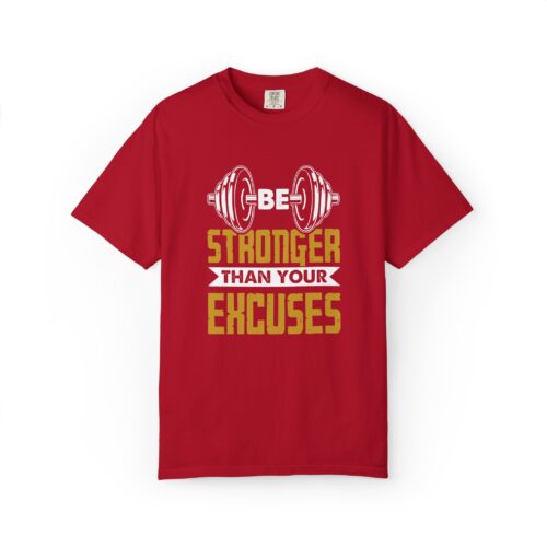Motivational Fitness T-Shirt, Be Stronger Than Your Excuses, Workout Gear, Gym Shirt, Inspirational Apparel. - Image 33