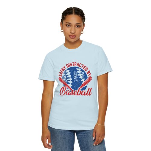 Unisex Baseball T-Shirt - Easily Distracted by Baseball, Sporty Tee, Gift for Baseball Lovers, Summer Wear, Casual Apparel. - Image 45
