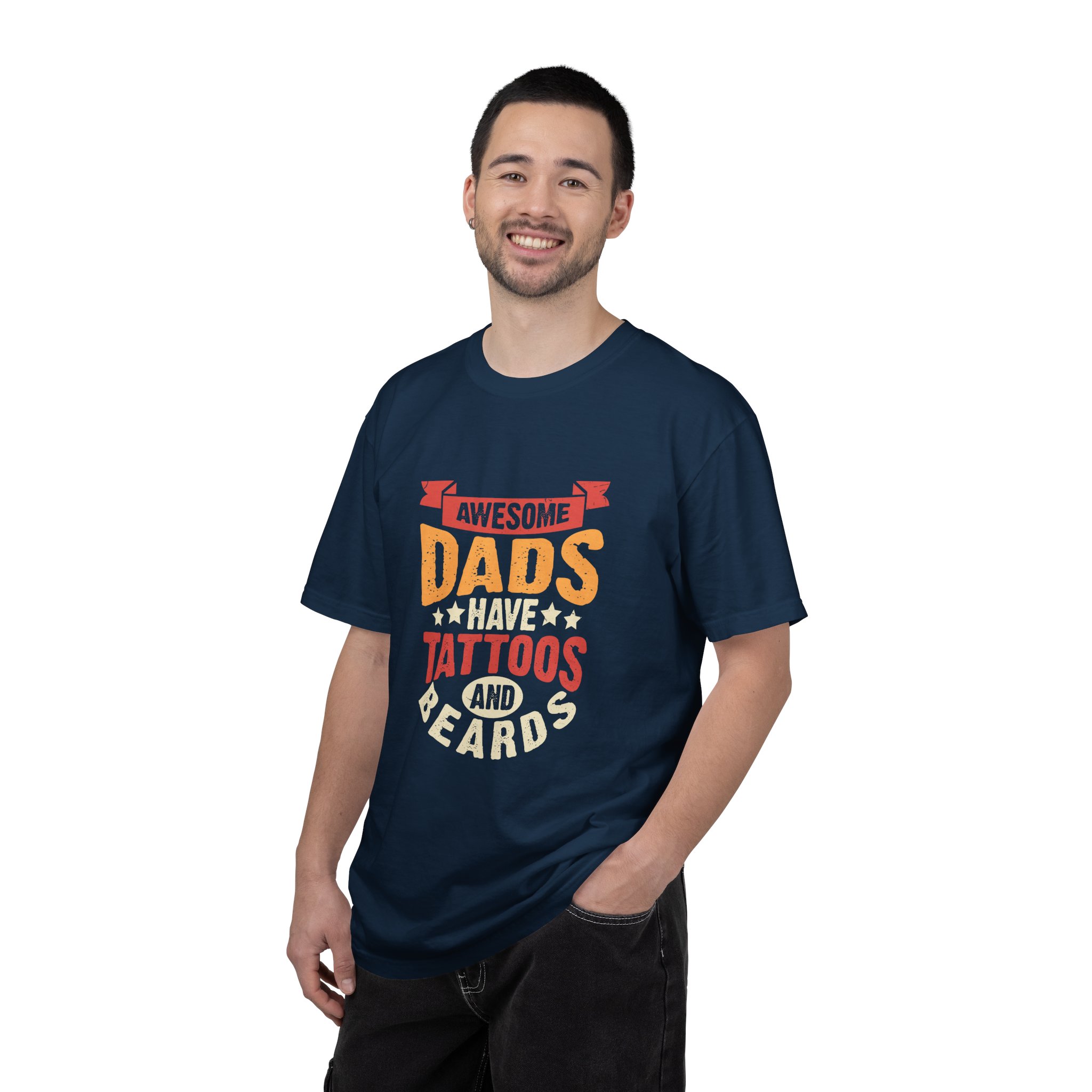 Awesome Dads Have Tattoos and Beards T-shirt, Unisex Garment-Dyed Tee, Father's Day Gift, Dad Shirt, Casual & Tattoo Lover Apparel. - Image 35