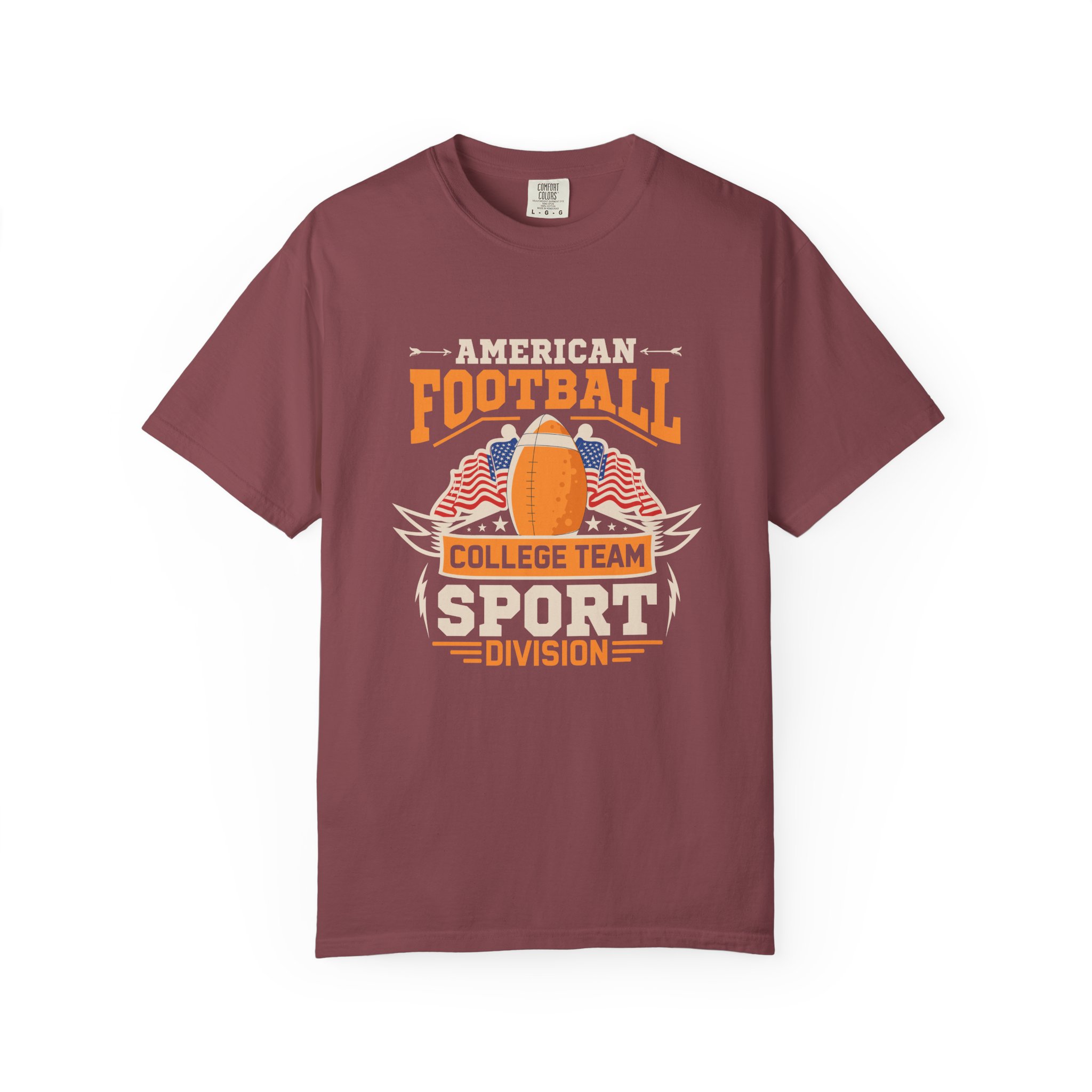 American Football Unisex Garment-Dyed T-Shirt, Perfect for Game Day, Sports Fan Gift, Tailgate Party, College Team Merchandise. - Image 41