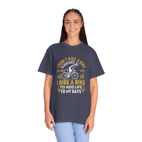 Adventure Awaits Garment-Dyed T-Shirt | Bike Lovers Gift, Outdoor Enthusiast Tee, Cycling Apparel, Unisex Casual Wear. - Image 28