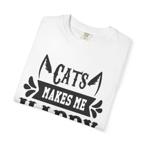 Cats Make Me Happy Unisex T-Shirt, Cat Lover Gift, Funny Tee, Animal Lovers Apparel, Gift for Her. - Image 10