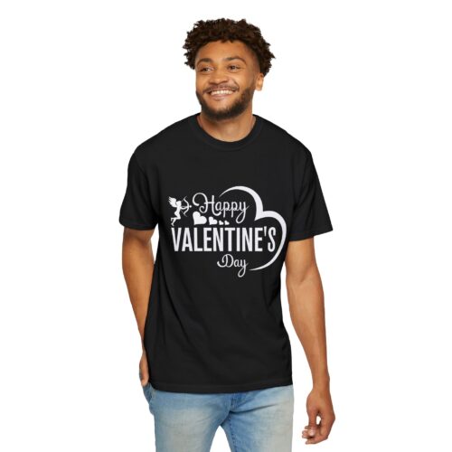 Unisex Garment-Dyed T-shirt for Valentine's Day, Cute Couple Shirt, Love-themed Tee, Perfect Gift, Holiday Apparel. - Image 23