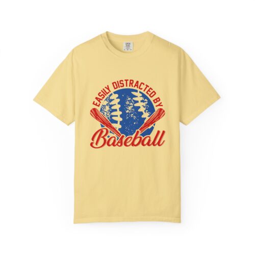 Unisex Baseball T-Shirt - Easily Distracted by Baseball, Sporty Tee, Gift for Baseball Lovers, Summer Wear, Casual Apparel. - Image 25