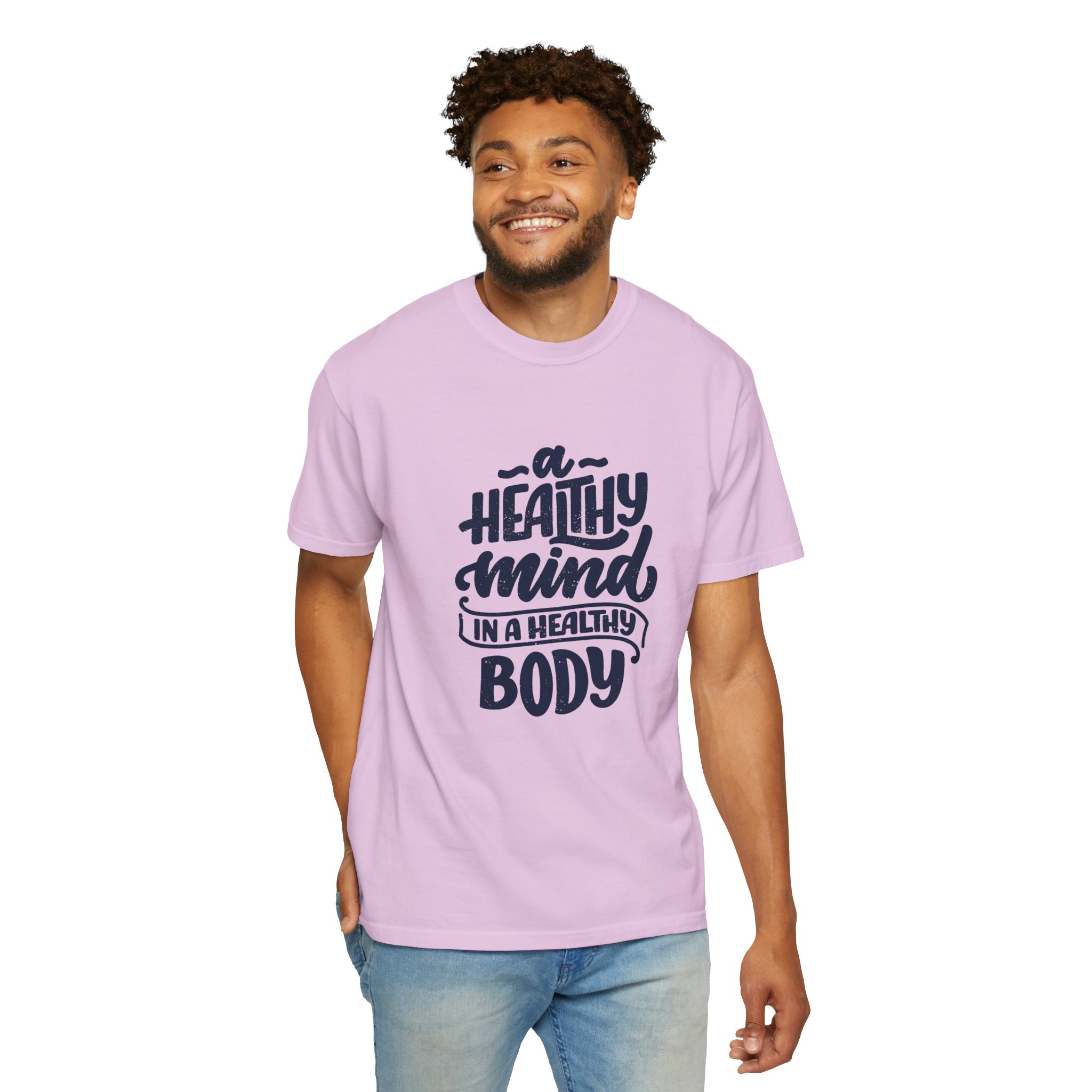 Unisex Motivational T-Shirt - "A Healthy Mind in a Healthy Body" - Fitness Apparel, Gift for Wellness Enthusiasts - Image 23