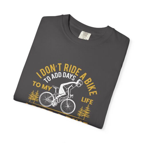 Adventure Awaits Garment-Dyed T-Shirt | Bike Lovers Gift, Outdoor Enthusiast Tee, Cycling Apparel, Unisex Casual Wear. - Image 42