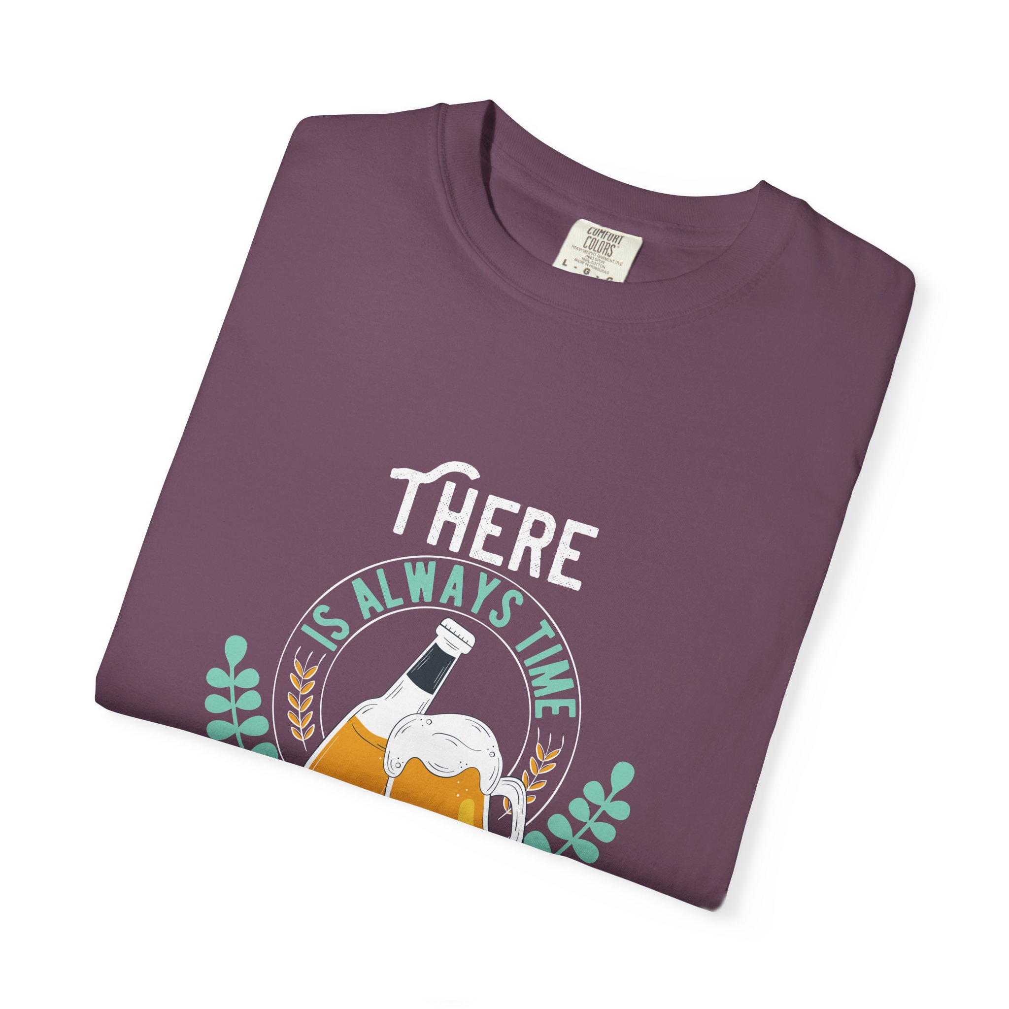 Beer Lover's Garment-Dyed T-Shirt | Fun Gift for Brewers, Birthdays, Gatherings, Summer Parties, Casual Wear. - Image 10