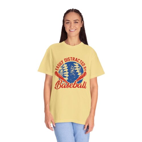 Unisex Baseball T-Shirt - Easily Distracted by Baseball, Sporty Tee, Gift for Baseball Lovers, Summer Wear, Casual Apparel. - Image 28