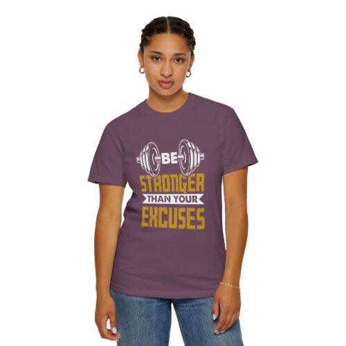 Motivational Fitness T-Shirt, Be Stronger Than Your Excuses, Workout Gear, Gym Shirt, Inspirational Apparel. - Image 29