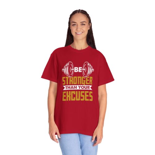 Motivational Fitness T-Shirt, Be Stronger Than Your Excuses, Workout Gear, Gym Shirt, Inspirational Apparel. - Image 36