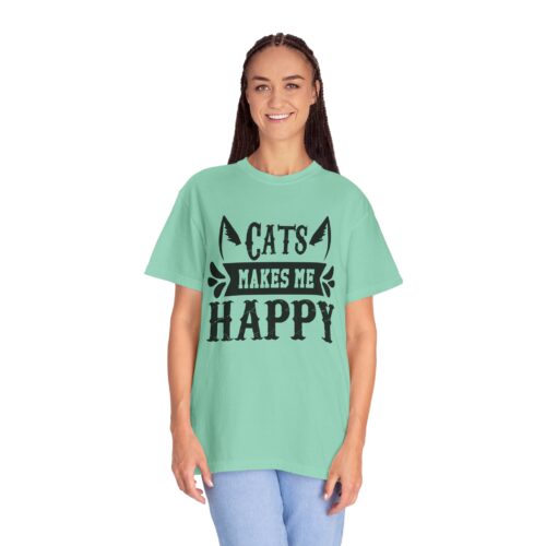 Cats Make Me Happy Unisex T-Shirt, Cat Lover Gift, Funny Tee, Animal Lovers Apparel, Gift for Her. - Image 28