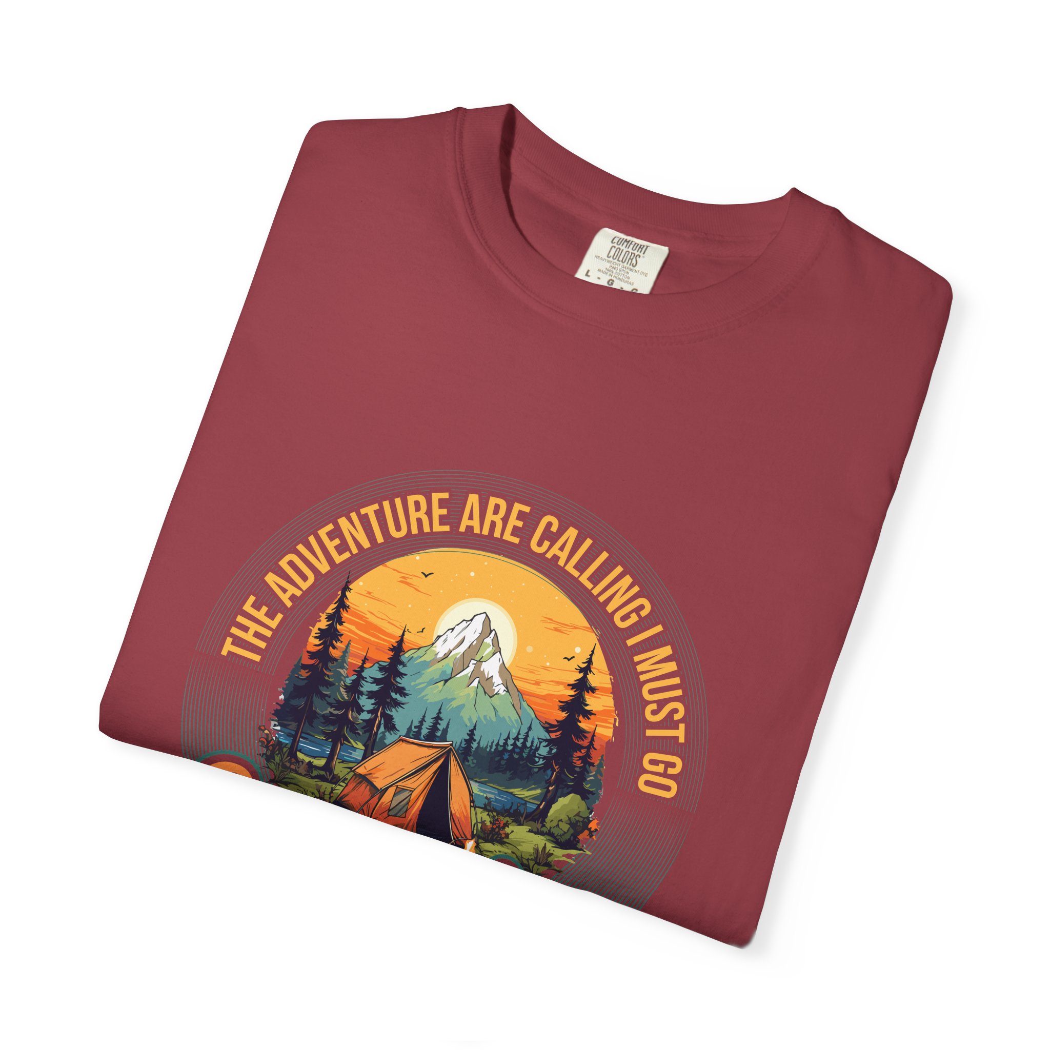 Adventure Camping T-Shirt, Unisex Garment-Dyed Tee, Camping Lovers Gift, Outdoor Adventure Shirt, Nature Graphic Tee. - Image 34