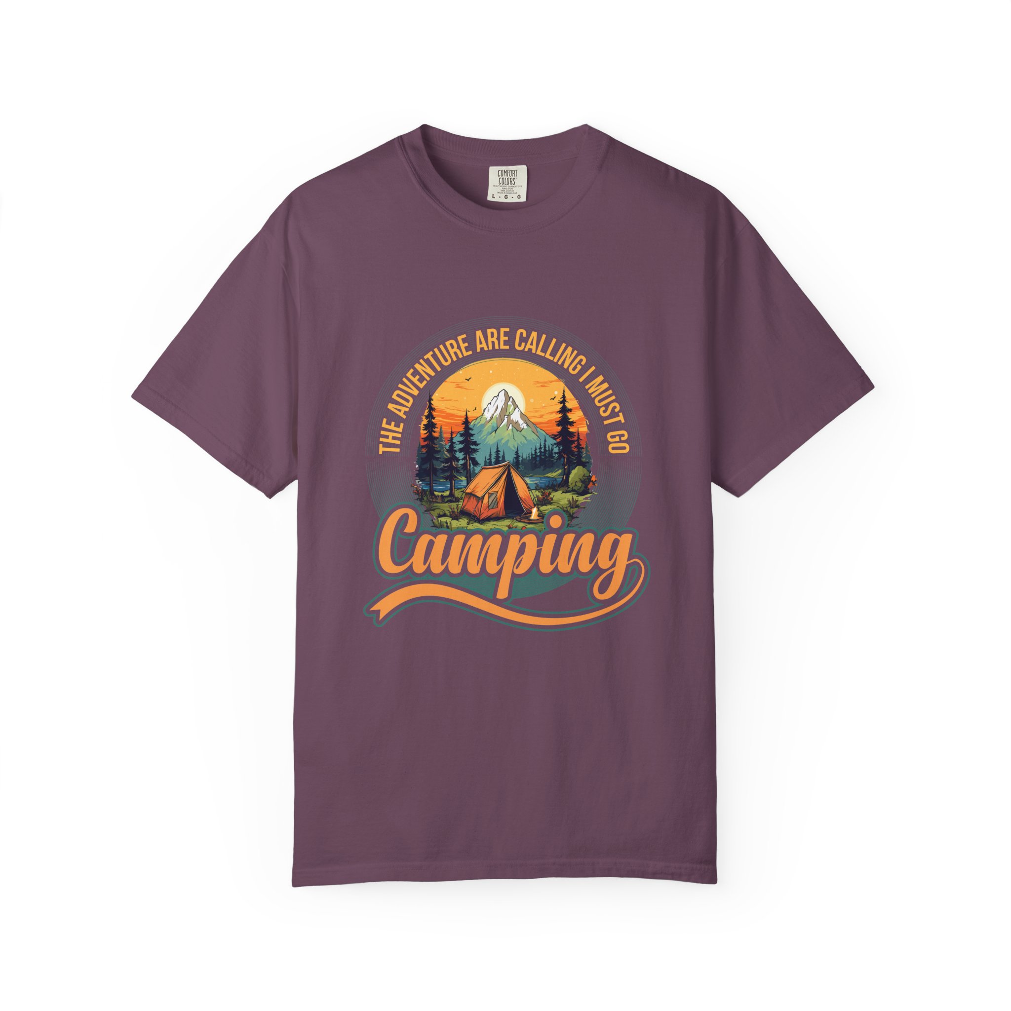 Adventure Camping T-Shirt, Unisex Garment-Dyed Tee, Camping Lovers Gift, Outdoor Adventure Shirt, Nature Graphic Tee. - Image 9
