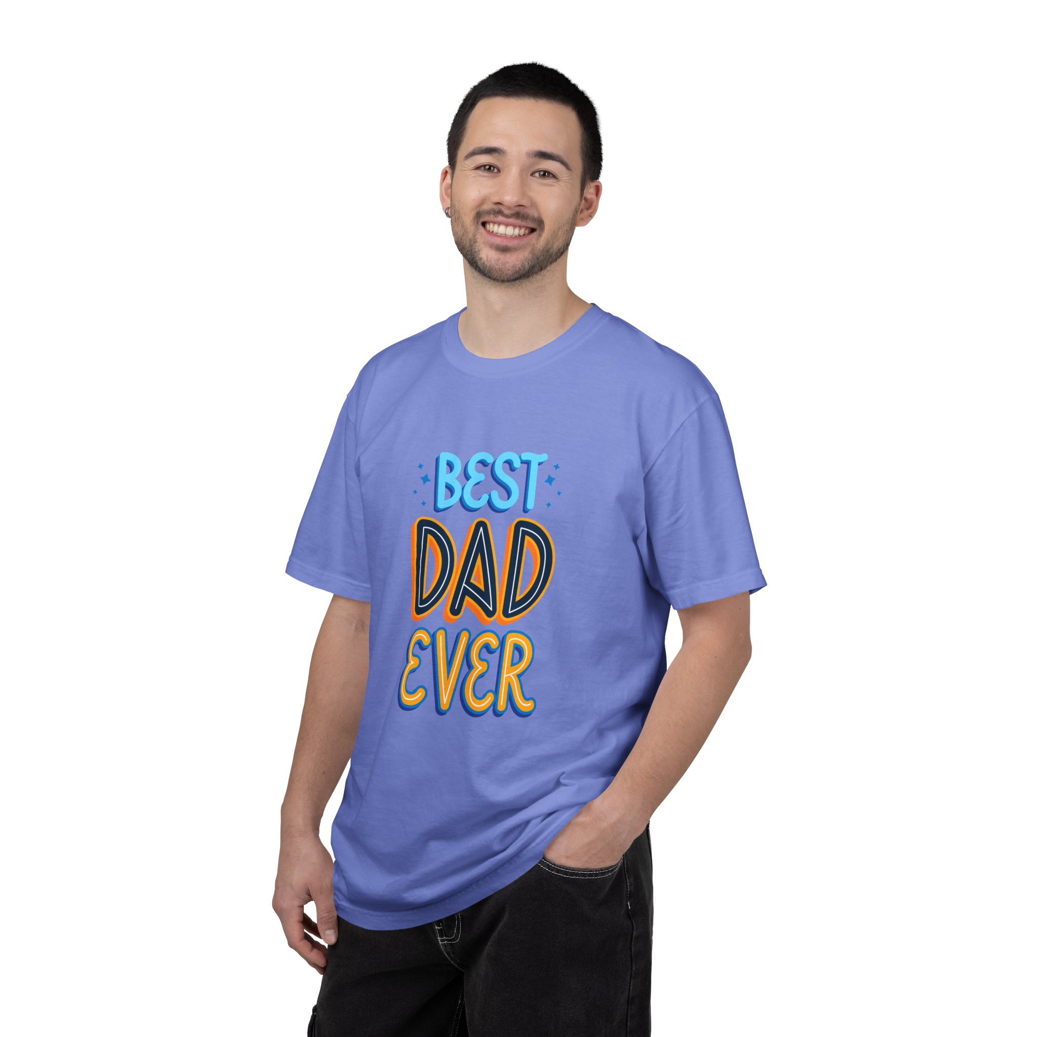Best Dad Ever Garment-Dyed T-shirt | Perfect Gift for Father's Day, Birthdays, Dads, Casual Wear, Family Gatherings. - Image 35
