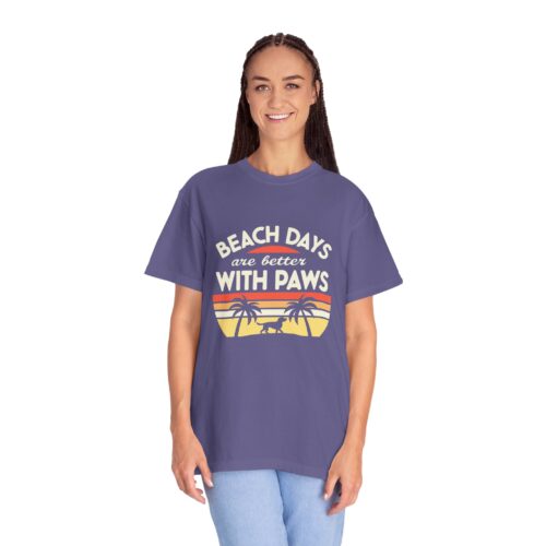 Beach Days Are Better with Paws Unisex T-Shirt | Pet Lover Gift, Summer Tee, Casual Wear, Beachwear, Dog Lover Apparel. - Image 52
