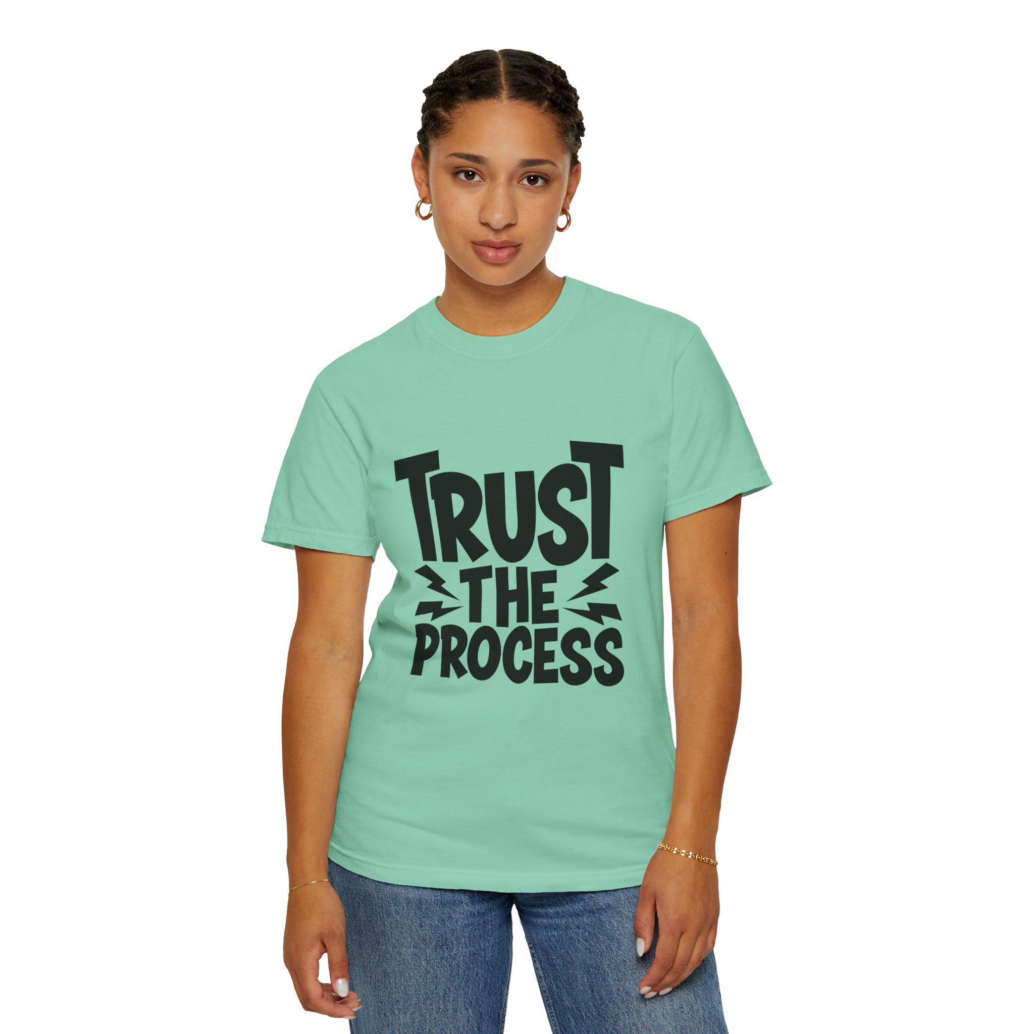 Trust the Process Unisex Garment-Dyed T-shirt, Motivational Tee, Casual Wear, Inspiring Shirt, Everyday Style. - Image 29