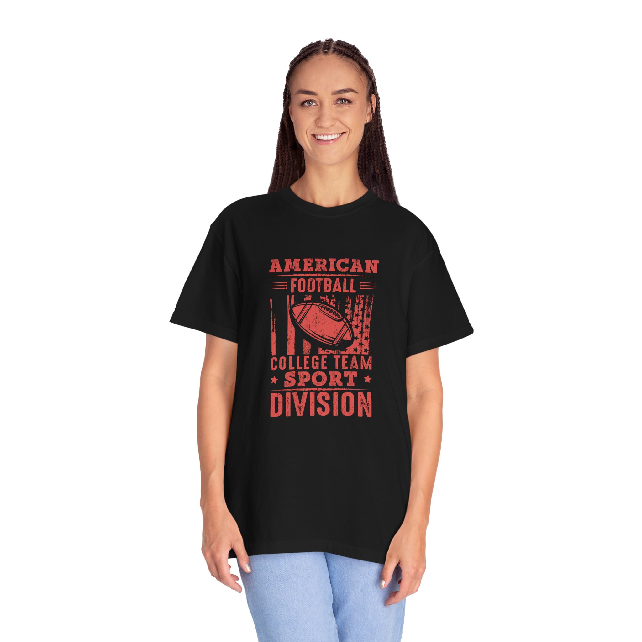 American Football College Team Unisex T-Shirt, Sporty Tee, Casual Wear, Game Day Outfit, Gift for Sports Lovers. - Image 12